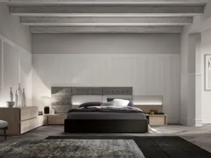 Letto con testiera Tetris GK9030 di Abitare Mobilstella