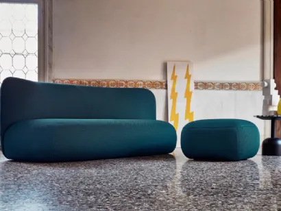 Divano lineare Botera Sofa in tessuto imbottito di Miniforms