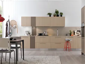 Cucina Moderna ad angolo in rovere Aura 07 di Mobilegno