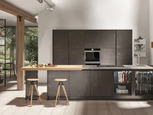 Cucina Moderna con penisola Cloe 03 di Mobilegno