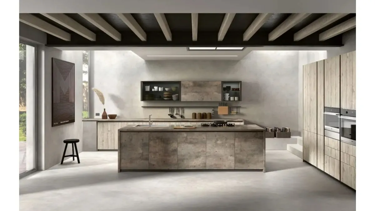 Cucina Moderna con isola Mia 2021 new di Mobilegno